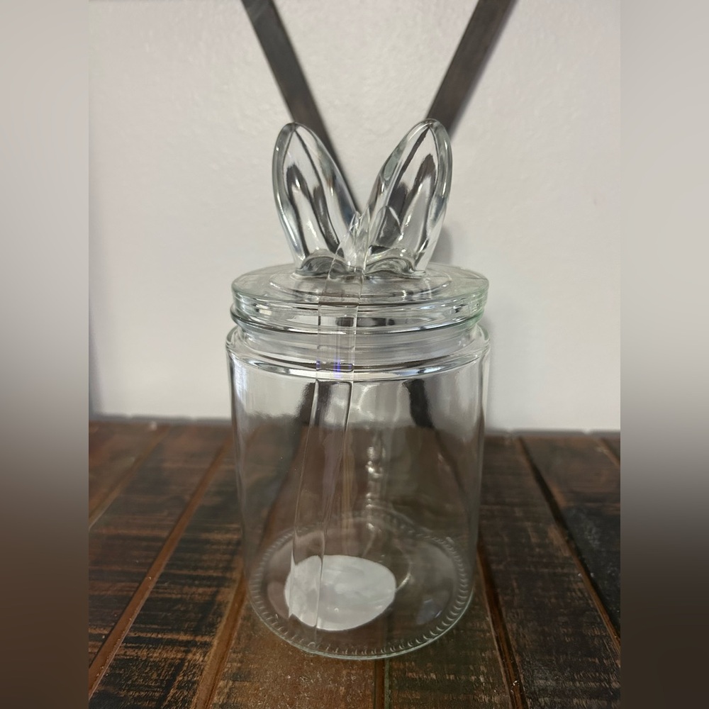 Target Bullseye Playground Easter Bunny Ear Clear Glass Canister 2026 NEW